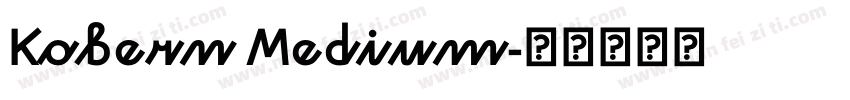 Kobern Medium字体转换